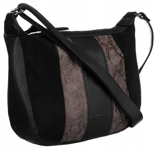 Listonoszka damska ze skóry ekologicznej - David Jones - Torebki damskie - miniaturka - grafika 1