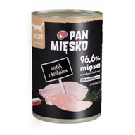 Mokra karma dla kotów - Pan Mięsko Karma mokra dla kota Indyk z królikiem 400 g - miniaturka - grafika 1