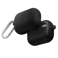 Akcesoria do słuchawek - UNIQ Clyde Lock Case AirPods Pro 2(2022/2023) czarno-ciemnoszary/charcoal-dark grey - miniaturka - grafika 1