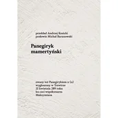 Filozofia i socjologia - Panegiryk mamertyński - Mamertyn Senior - książka - miniaturka - grafika 1
