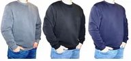 Bluzy męskie - Bluza Męska Klasyczna Czarna Szara Granatowa M - miniaturka - grafika 1
