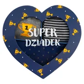 Ozdoby bożonarodzeniowe - Skarpetki męskie SOXO serduszko dla dziadka - 3 Pary-40–45 - miniaturka - grafika 1