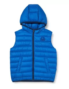 United Colors of Benetton Kamizelka 2TWDCJ007 Kurtka, Bluette 36U, L Dziecko, Bluette 36u, L - Kurtki i płaszcze dla chłopców - miniaturka - grafika 1