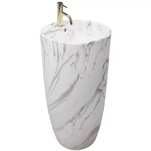 Rea Umywalka Ceramiczna Wolnostojąca Anya Lava mat - Umywalki - miniaturka - grafika 1