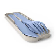 Przybory do gotowania - Monbento Monbento Pocket Color Blue Infinity 4 Szt Niebieski Komplet Sztućców Podróżnych Na 1 Osobę Plastikowy - miniaturka - grafika 1