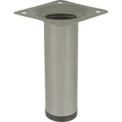 Zawiasy, okucia i inne akcesoria - Noga meblowa okrągła 10 cm szara - miniaturka - grafika 1