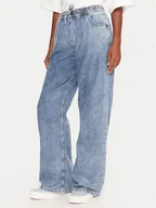 Spodnie damskie - Roxy Jeansy Stunning ERJDP03313 Niebieski Relaxed Fit - miniaturka - grafika 1