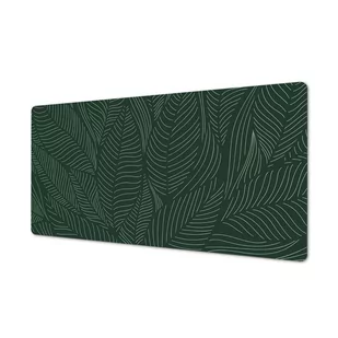 Nadruk winylowa mata na wymiar Liście linie zieleń, ArtprintCave - Podkładki na biurko - miniaturka - grafika 1