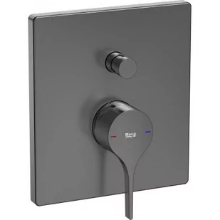 Roca A5A0B3ANM0 Bateria wannowo-natryskowa podtynkowado Rocabox kolor Brushed Titanium Black - Baterie podtynkowe - miniaturka - grafika 1