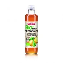Polska Róża BIO Syrop z pigwowca z miodem bez dodatku cukru 250ml 11POLBIOPI - Syropy i koncentraty owocowe - miniaturka - grafika 1