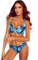 Stroje kąpielowe - Dwuczęściowy strój kąpielowy niebieski Jolie-D, Kolor niebieski-wzór, Rozmiar 36C/S, Gabbiano - Intymna - miniaturka - grafika 1