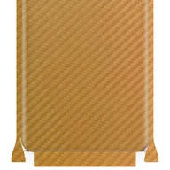 Szkła hartowane na telefon - Folia naklejka skórka strukturalna na TYŁ+BOKI do Xiaomi Redmi Note 7 Pro -  Carbon Złoty - apgo SKINS - miniaturka - grafika 1