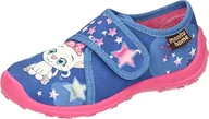 Kapcie damskie - Manitu Kapcie dla chłopców i dziewczynek, 230017-05, niebieskie, rozmiar 29, niebieski, 29 EU - miniaturka - grafika 1