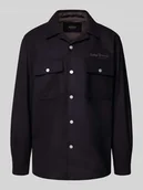 Kurtki męskie - Kurtka koszulowa o kroju regular fit z dodatkiem wełny lana - miniaturka - grafika 1