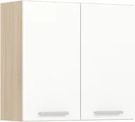 Szafki kuchenne - Szafka górna kuchenna dwudrzwiowa wisząca MODENA MD26/G80 biały połysk - miniaturka - grafika 1