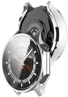 Akcesoria do smartwatchy - Bizon Etui z osłoną ekranu Case Watch Felipe do OnePlus Watch 3 / Oppo Watch X2, srebrne - miniaturka - grafika 1