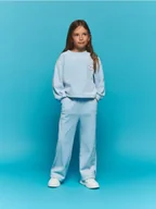 Bluzy dla dziewczynek - Reserved - Dzianinowy komplet - jasnoniebieski - miniaturka - grafika 1