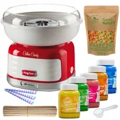 Inne urządzenia gastronomiczne - Zestaw Maszyna do Waty Cukrowej + Cukier 12x 100g Wiaderka+ Patyki+ Posypki - miniaturka - grafika 1