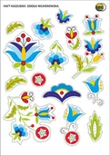 Pasmanteria - Zestaw naklejek folk - wzory kaszubskie - haft wejherowski - miniaturka - grafika 1