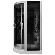 Kabiny z hydromasażem - Kabina prysznicowa z hydromasażem na niskim brodziku 120x85 lewa MO-09914L - miniaturka - grafika 1
