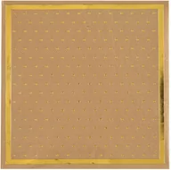 Dekoracje i nakrycia stołu na imprezę - Serwetki papierowe naturalne w złote kropki - 33 cm - 20 szt. - miniaturka - grafika 1
