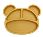 Miseczki i talerzyki dla dzieci - Talerzyk Małpka Silikonowy [Kolor Szaro-Niebieski] - miniaturka - grafika 1