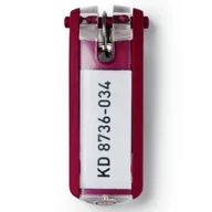 Zawieszki - Zawieszka do kluczy DURABLE czerwona 6 sztuk /195703/ - miniaturka - grafika 1