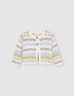 Swetry damskie - Gocco Dziecięca Chaqueta wielokolorowa kardigan sweter, Turquesa, 12 Meses - miniaturka - grafika 1