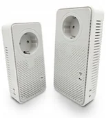 Adaptery i przejściówki - Transmiter PLC POWERLINE 5Ghz 1000mb/s WIFI LAN - miniaturka - grafika 1