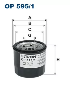 Filtron OP 595 /1 - Filtry oleju - miniaturka - grafika 1