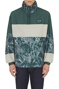 Armani Exchange Męska kurtka Camo Anorak Jacket, Green G/Lon.Fog/G.GA, bardzo duża, Zielony G/Lon.fog/G.ga, XL - Kurtki męskie - miniaturka - grafika 1