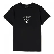 Koszulki sportowe damskie - Damski t-shirt z nadrukiem Guess Colette - czarny - GUESS - miniaturka - grafika 1