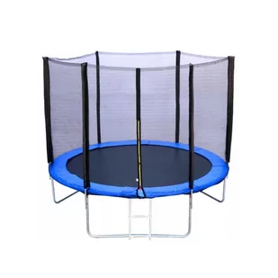 Trampolina z siatką zewnętrzną i drabinką, 6 FT/183 cm - Trampoliny - miniaturka - grafika 1