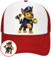 Czapki i chusty sportowe męskie - CZAPKA Z DASZKIEM PSI PATROL DLA DZIECI SIATKA CZERWONA BEJSBOLÓWKA - miniaturka - grafika 1