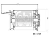 Filtry paliwa - Filtr paliwa Febi Bilstein 172764 - miniaturka - grafika 1