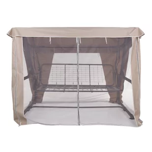 Dach z moskitierą do huśtawki ogrodowej 228 x 126 cm Rimini / Venezia cappucino D031-15CW PATIO - Huśtawki - miniaturka - grafika 1