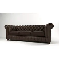 Sofy i kanapy - Ciemnobrązowa aksamitna sofa 230 cm Cambridge – Ropez - miniaturka - grafika 1