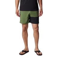 Spodenki męskie - Męskie Spodenki COLUMBIA COLUMBIA HIKE COLOR BLOCK SHORT 2072004352 – Zielony - miniaturka - grafika 1