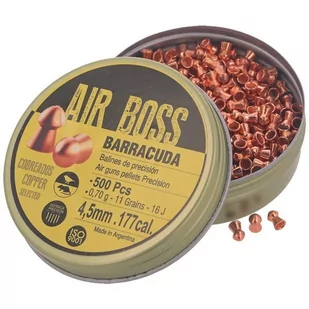 Apolo - Śrut do wiatrówki Air Boss Barracuda Copper - 4.50 mm - 500 szt - E30002.G2 - Amunicja do wiatrówek - miniaturka - grafika 1