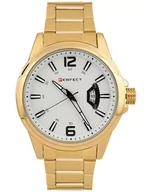 Zegarki męskie - Zegarek męski PERFECT M103-02 złoty bt - miniaturka - grafika 1