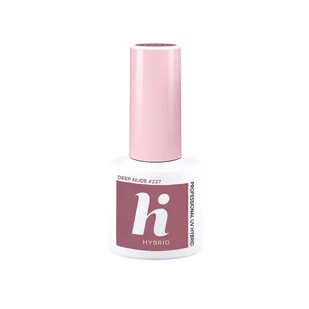 Hi Hybrid Lakier hybrydowy 5ml 227 Deep Nude Hi Hybrid - Lakiery hybrydowe - miniaturka - grafika 1