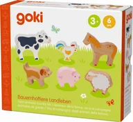 Figurki dla dzieci - Drewniane figurki zwierząt na wsi Goki - miniaturka - grafika 1