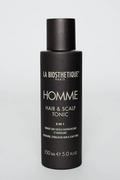Kosmetyki do pielęgnacji ciała męskie - La Biosthetique, Homme Hair & Scalp Tonic Odświeżający Tonik do Skóry Głowy Stymulujący Wzrost Włosów 150ml - miniaturka - grafika 1