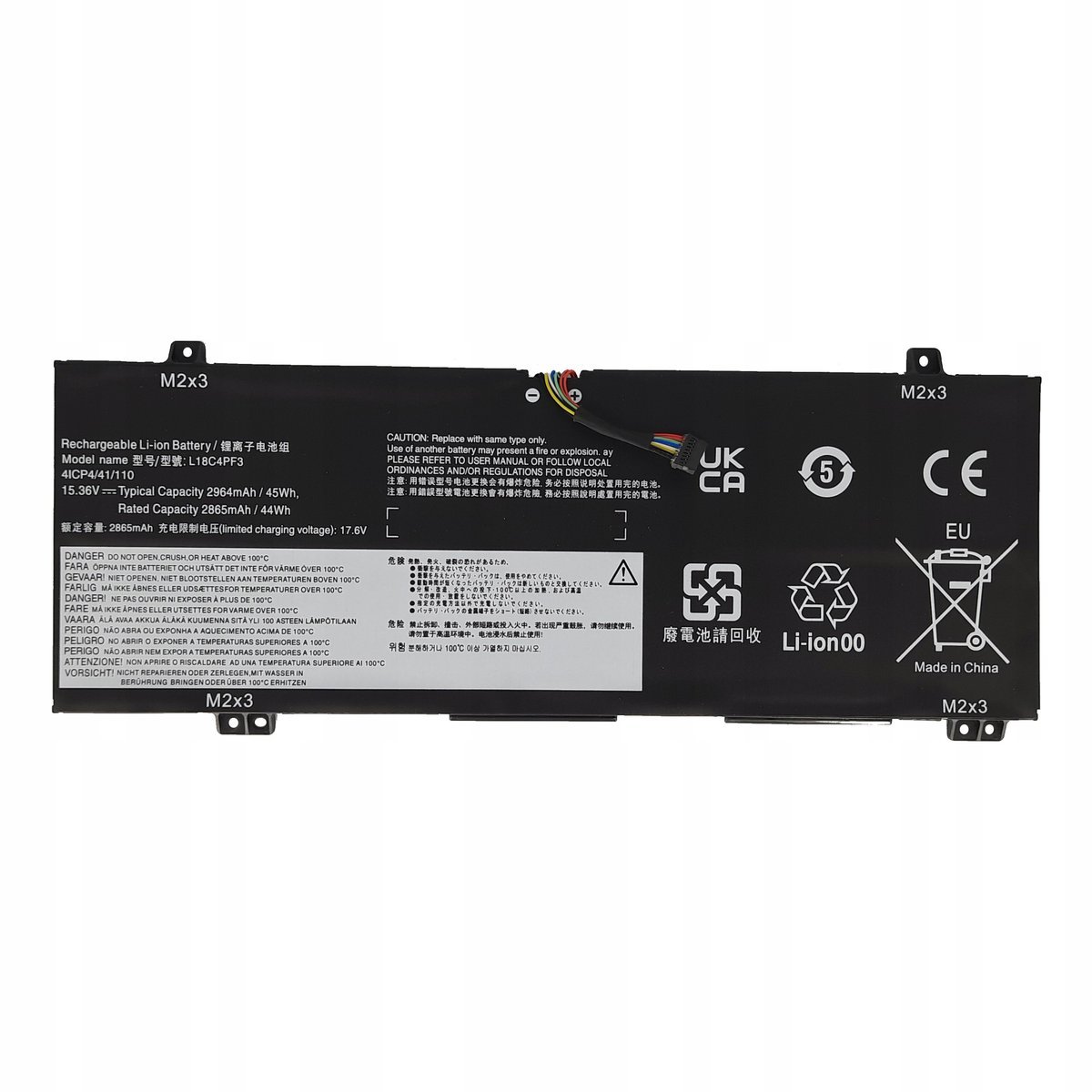 Bateria L18C4PF3 L18M4PF3 do Lenovo IdeaPad C340 / S540 / Flex 14