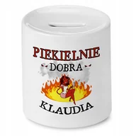 Skarbonki - Skarbonka dla Klaudii na Urodziny Idealny Prezent z Nadrukiem ze Zdjęciem + Opakowanie na prezent (wzór 02) - miniaturka - grafika 1