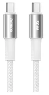 Kable USB - KABEL REMAX 30W USB-C QC QUICK CHARGER SZYBKIE ŁADOWANIE biały 1,2m - miniaturka - grafika 1