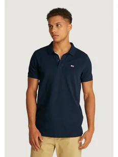 Tommy Jeans T-Shirt TJM PLACKET Niebieski To Fit - Koszulki męskie - miniaturka - grafika 1