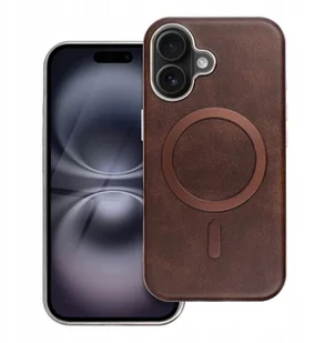 Futerał GENTLEMAN MAG COVER kompatybilny z MagSafe do IPHONE 11 brązowy - Etui i futerały do telefonów - miniaturka - grafika 1