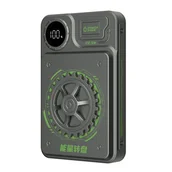 Powerbanki - Powerbank Dudao K24 10000mAh 22.5W USB-A / USB-C z wywietlaczem - szary - miniaturka - grafika 1