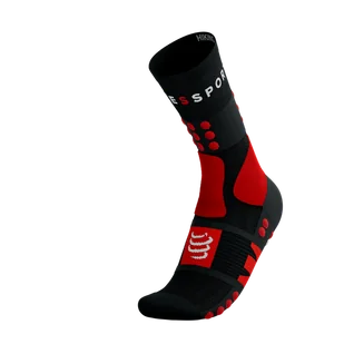 COMPRESSPORT Skarpetki trekkingowe HIKING SOCKS black/red/white - Skarpetki sportowe męskie - miniaturka - grafika 11
